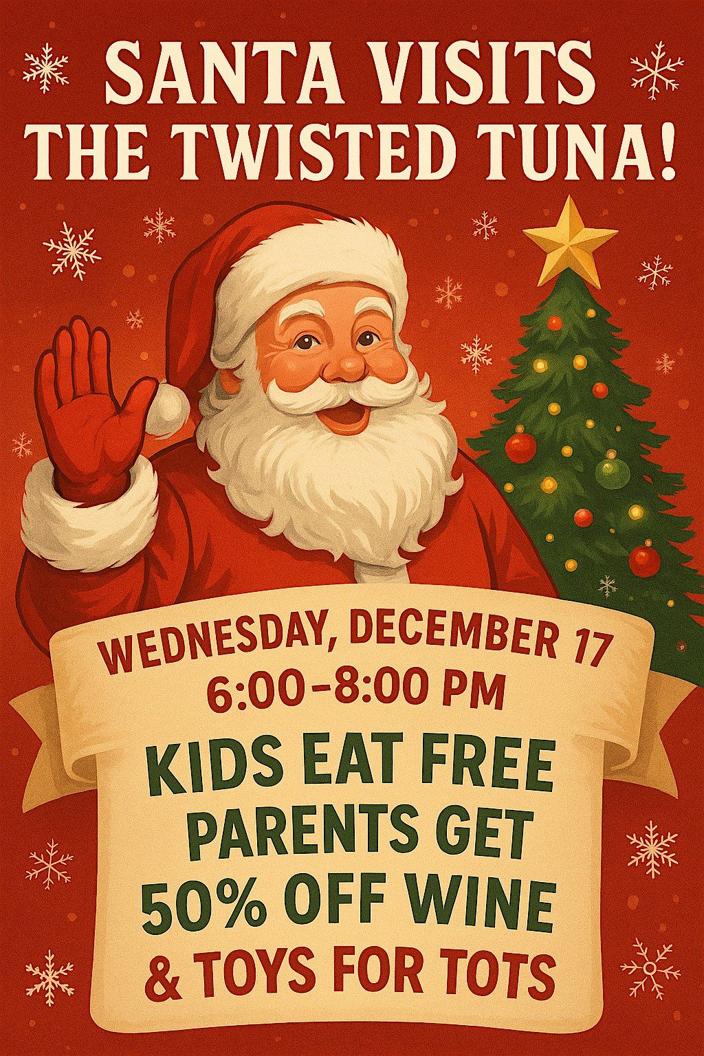 Santa Visits The Twisted Tuna!, 17 December | Event in Jupiter | AllEvents