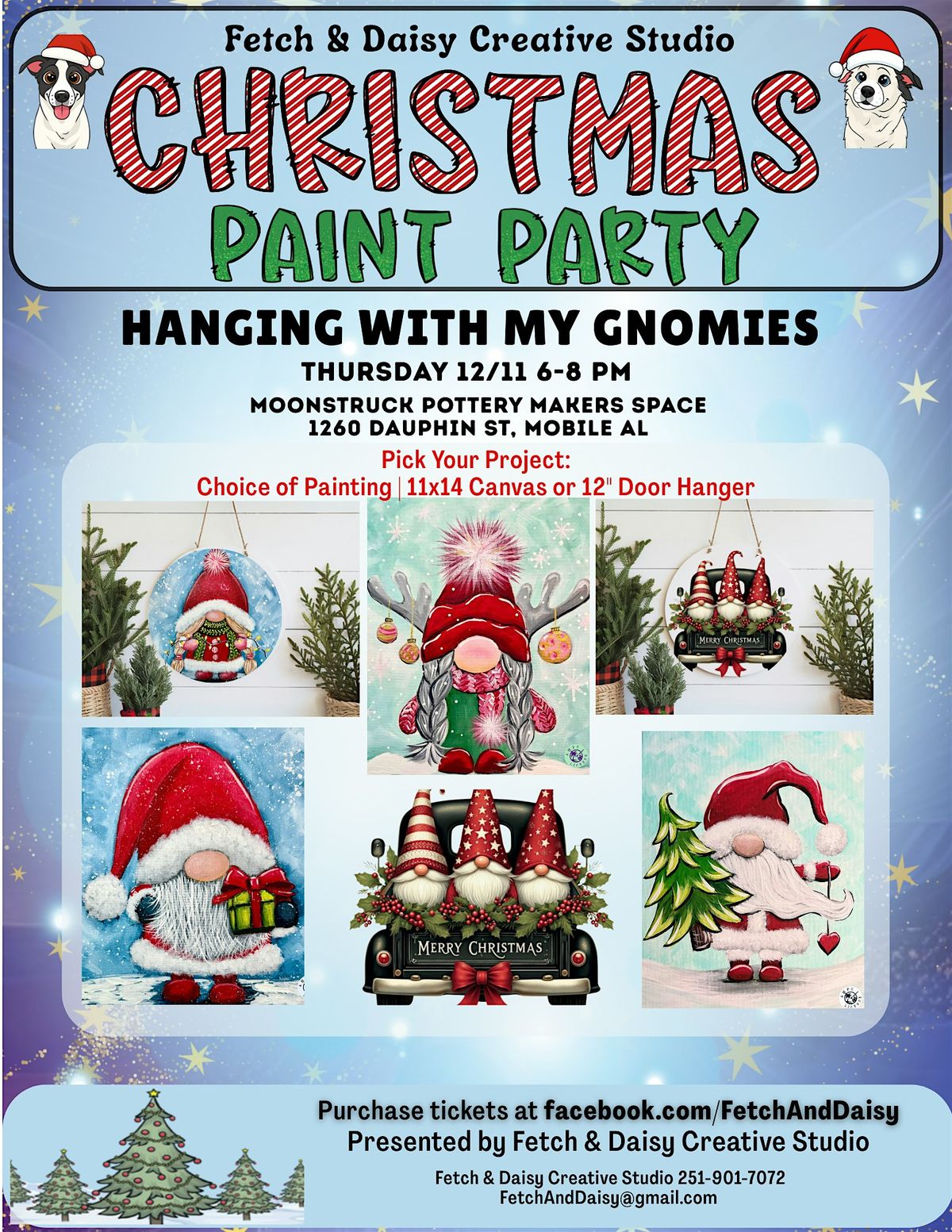 Pop Up Paint Party - Hanging With My Gnomies, 11 December | Event in Mobile | AllEvents