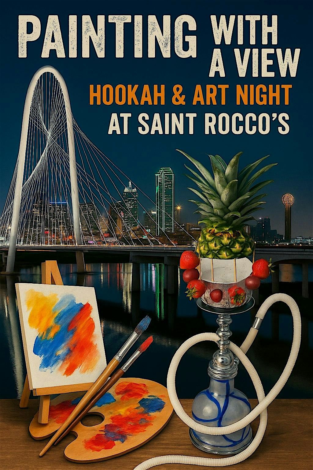 Painting With A View Hookah & Art Night @ Saint Rocco’s Rooftop, Saint ...