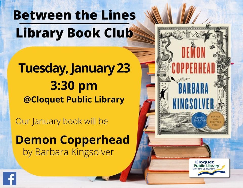 Between the Lines Book Club Demon Copperhead by Barbara Kingsolver