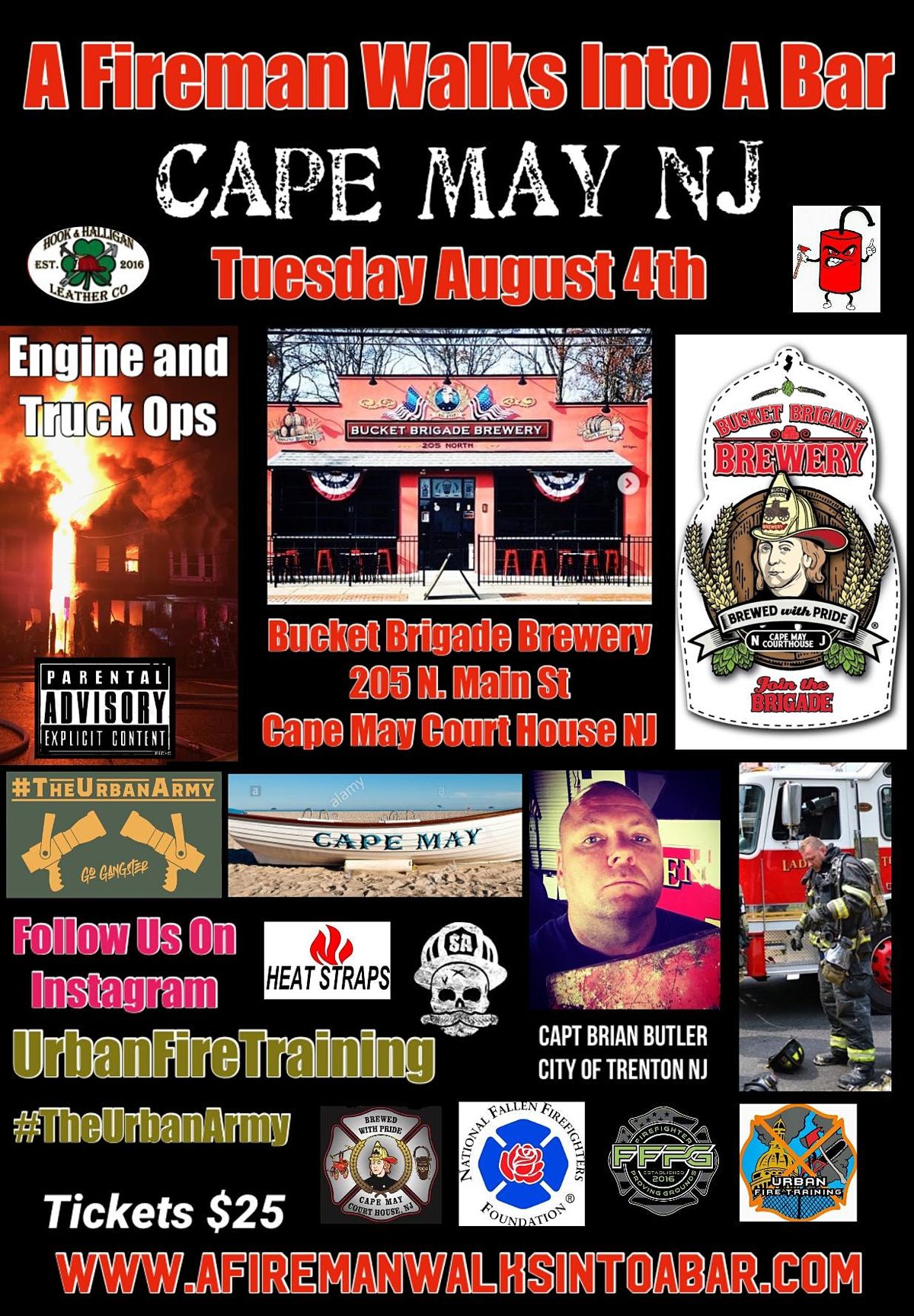 A Fireman Walks Into A Bar, Bucket Brigade Brewery, Middle Township, August 4 2020 AllEvents.in