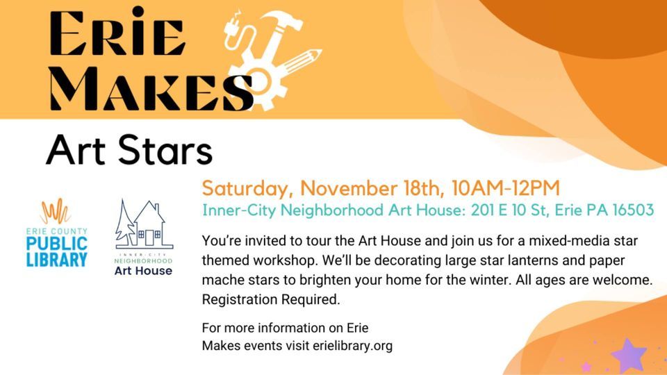 Second Saturday with Erie Makes, Inner City Neighborhood Art House