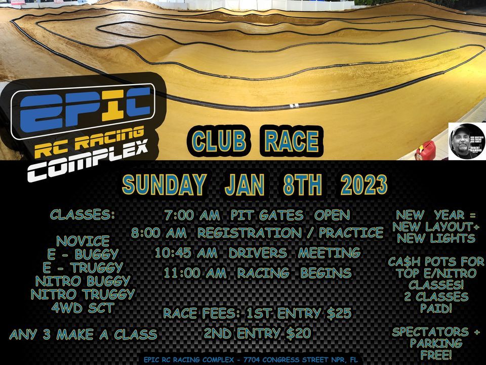 First Race of the Year! Sunday Jan 8th 2025 ANOTHER NEW LAYOUT!, Epic