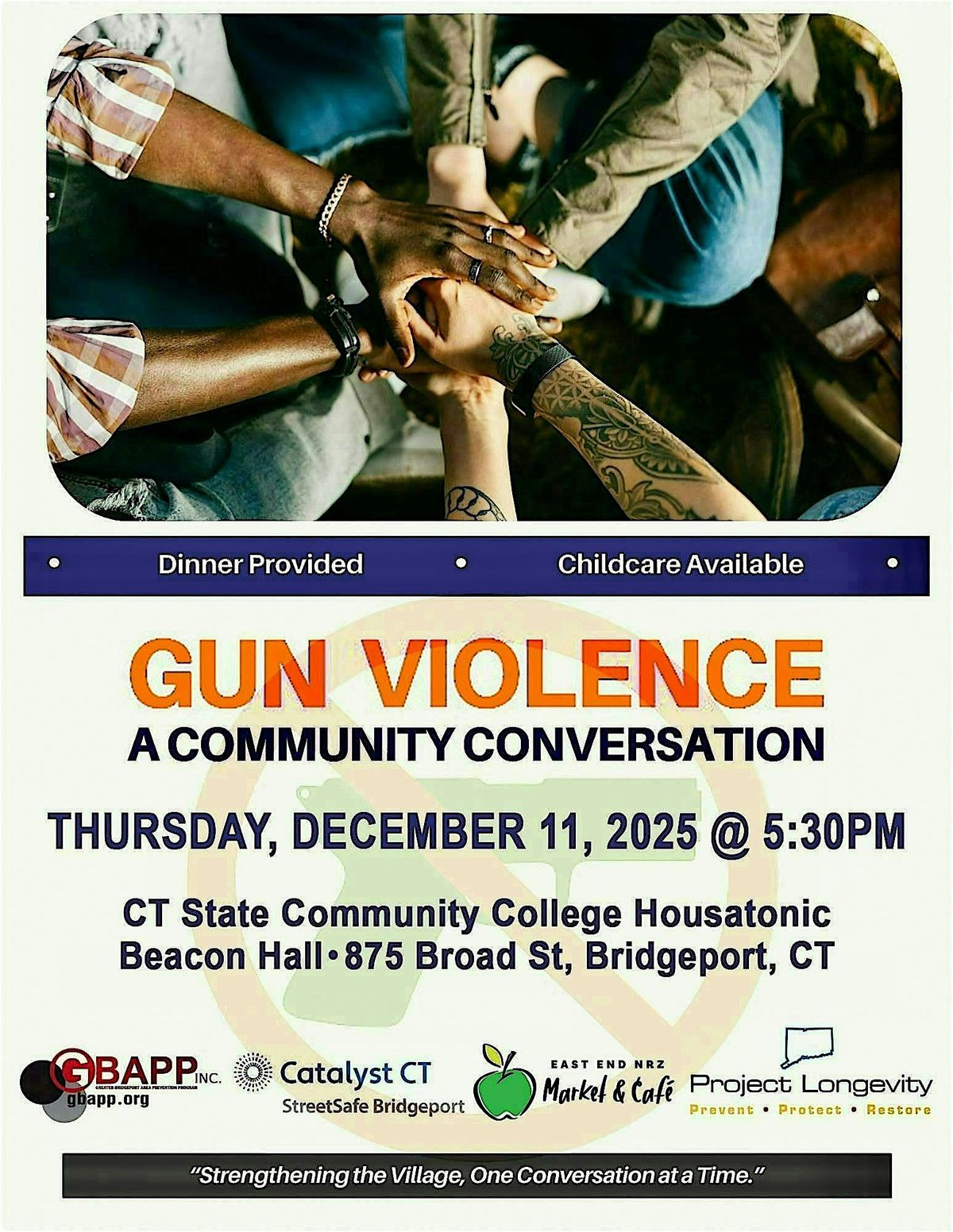 Gun Violence Community Conversation, 11 December | Event in Bridgeport | AllEvents