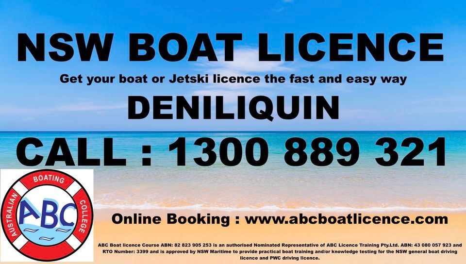 Boat Licence or PWC, Deniliquin, New South Wales, Echuca, January 22