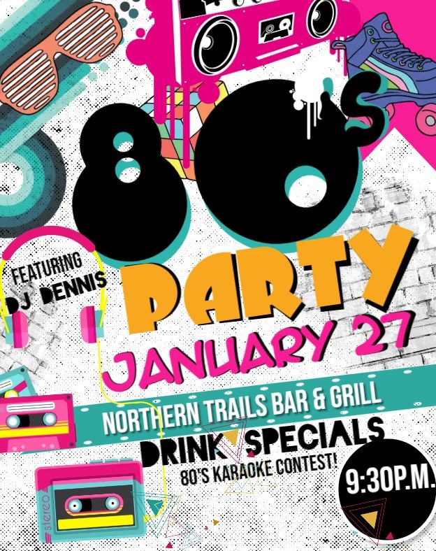 80s Party Northern Trails, Northern Trails Bar & Grill, Newaygo