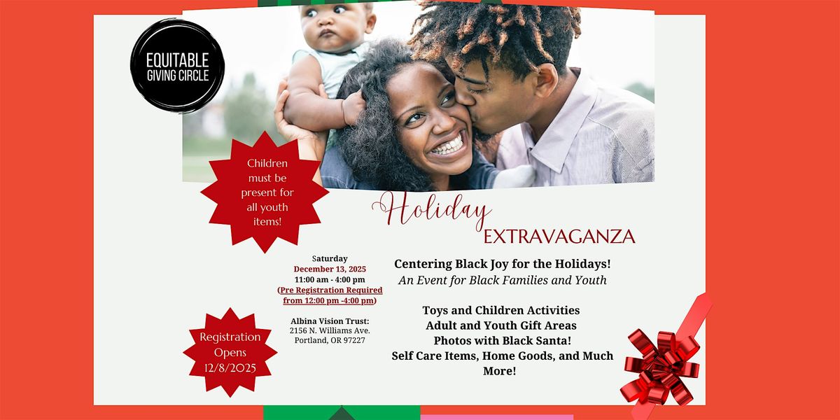 6th Annual Holiday Extravaganza: Centering Black Joy for the Holidays!, 13 December | Event in Portland | AllEvents