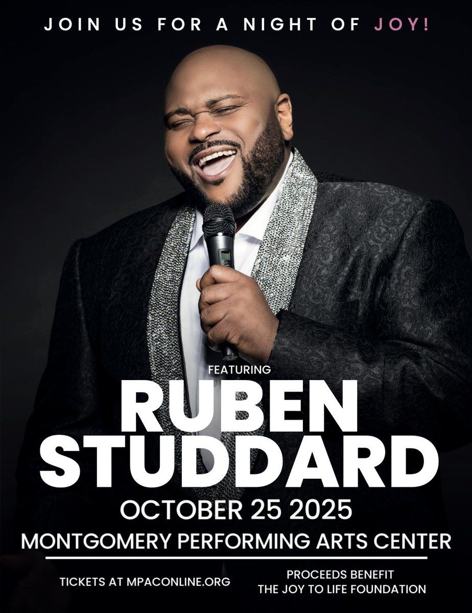 A Night Of Joy Featuring Ruben Studdard at Montgomery Performing Arts Centre, 25 October | Event in Montgomery