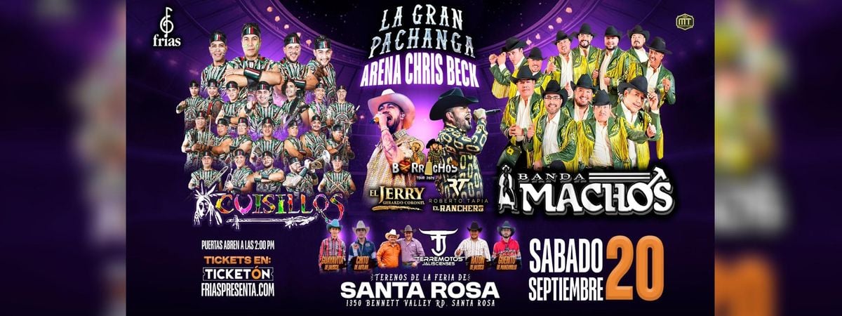 CUISILLOS, BANDA MACHOS, EL JERRY & MAS in Santa Rosa, 20 September | Event in Santa Rosa | AllEvents