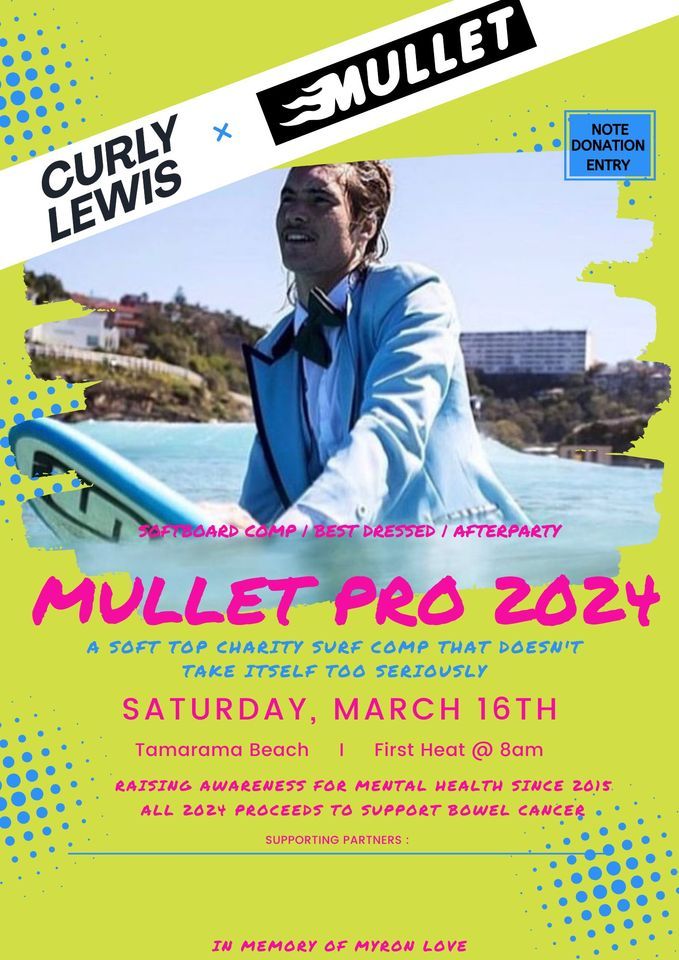MULLET PRO presented by CURLY LEWIS X MULLET BOARDS, Tamarama, New ...
