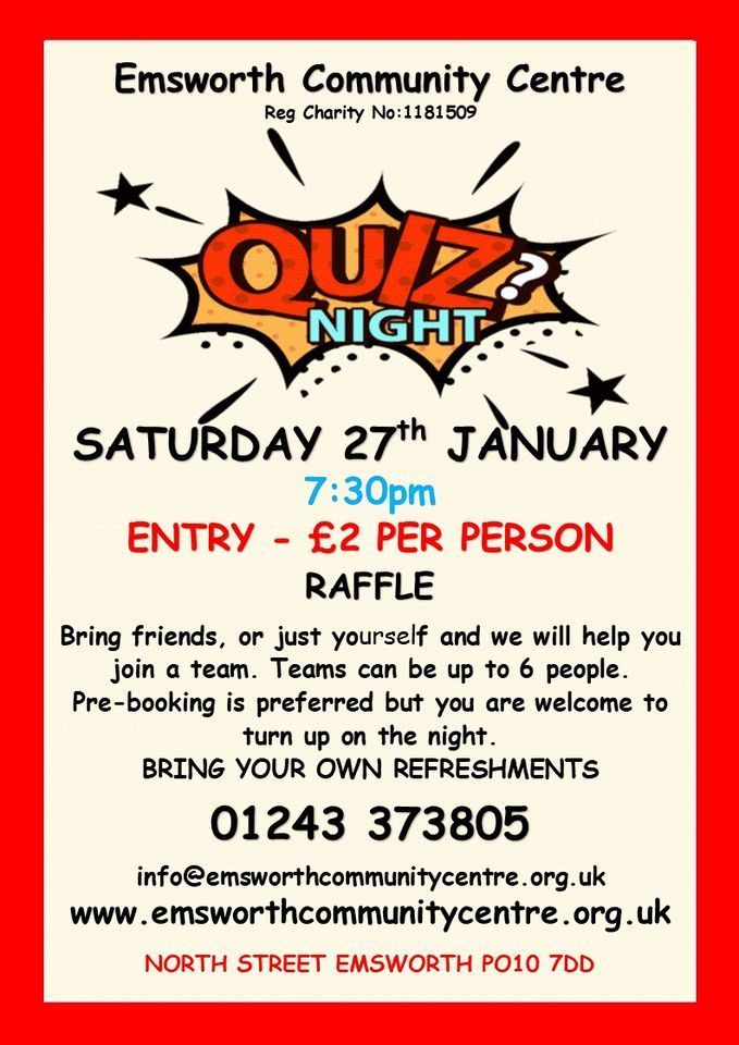 Emsworth Community Centres event, Emsworth Community Centre, Havant