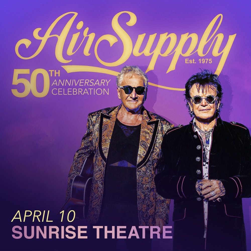 Air Supply at Sunrise Theatre | Event in Fort Pierce | AllEvents