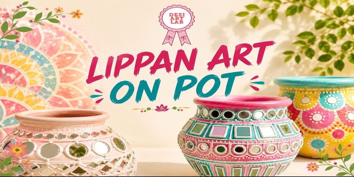 Lippan art on Pot