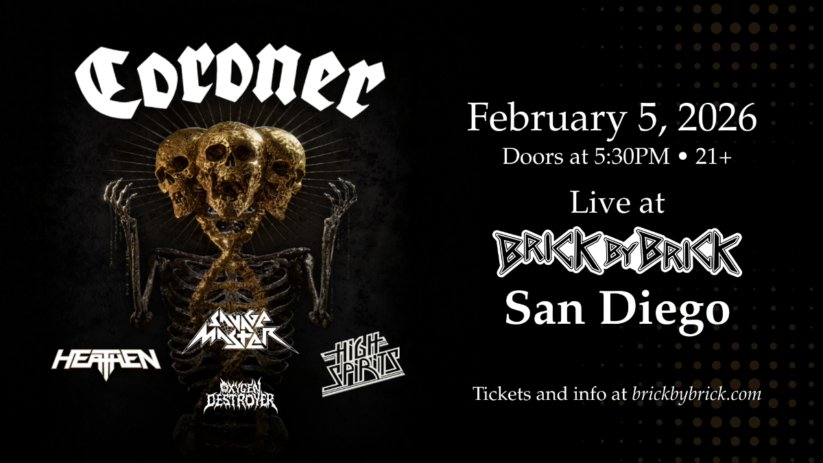 Coroner, 13 February | Event in Portland | AllEvents