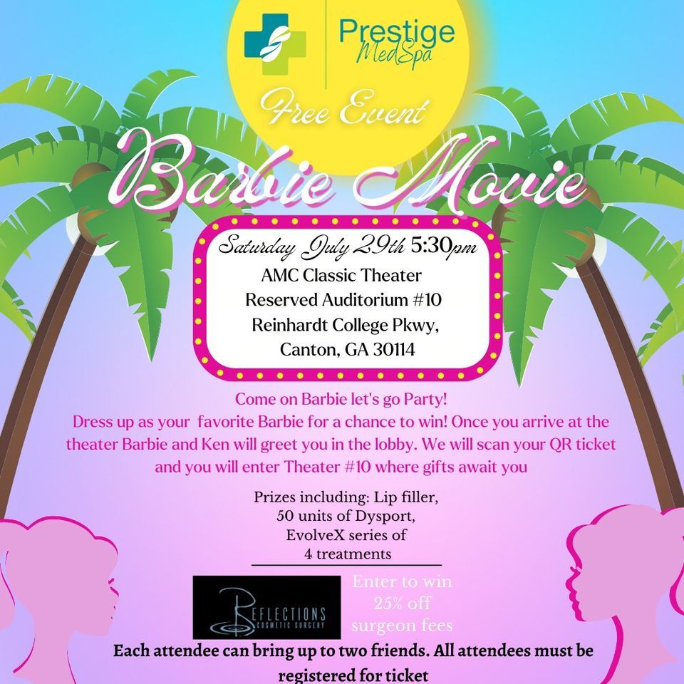 Barbie Movie Ladies Night out, AMC Theater Riverstone Canton, July 29