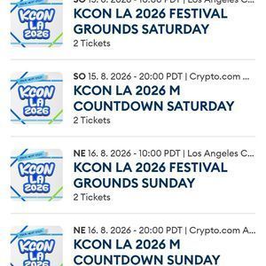 KCON LA 2026 Festival Grounds Sunday at Los Angeles Convention Center