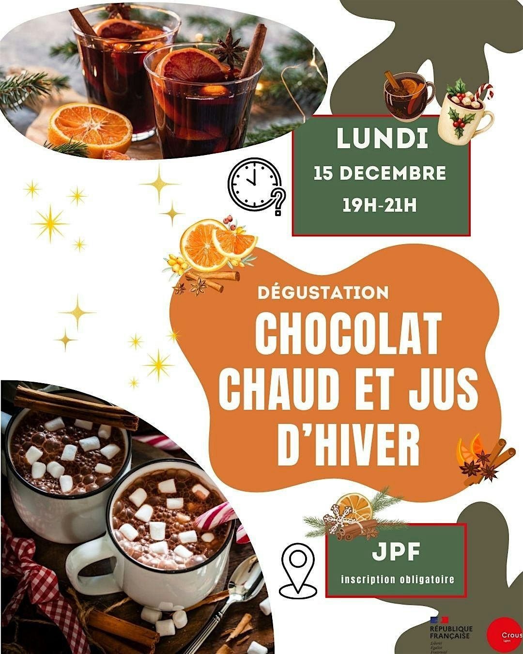 Chocolat chaud et jus d'hiver, 15 December | Event in Lyon | AllEvents