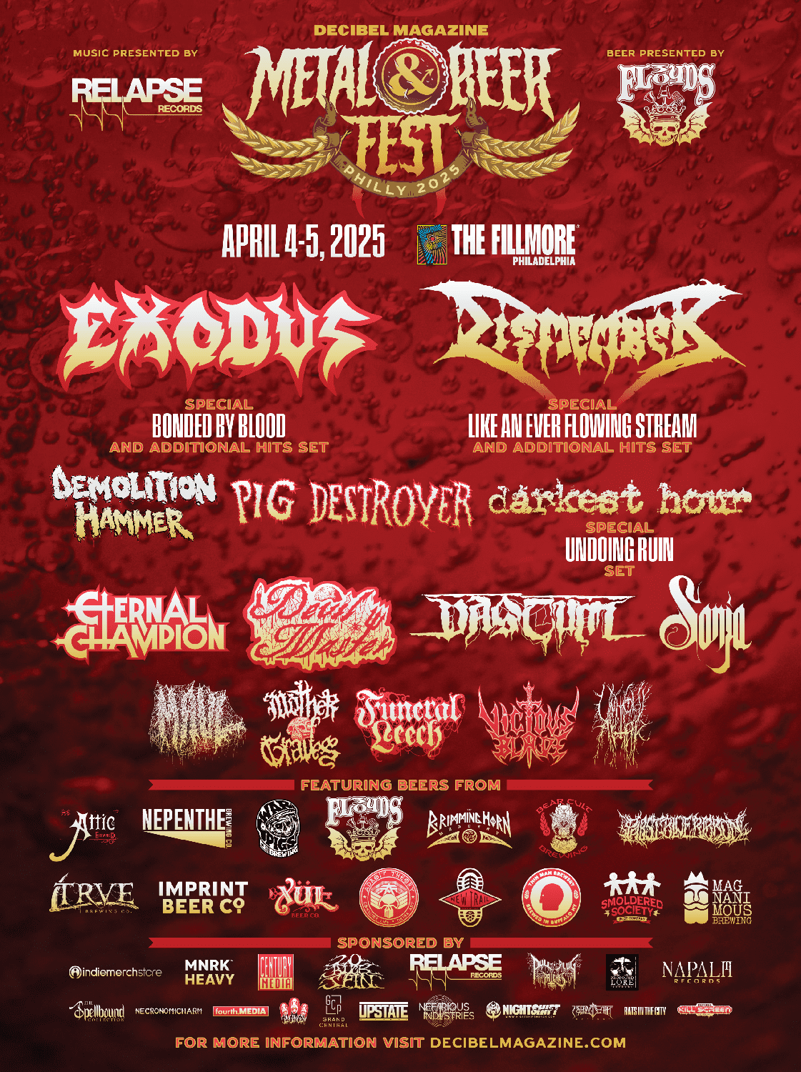 Decibel Metal and Beer Fest - Friday at Fillmore Auditorium Denver, 5 December | Event in Denver | AllEvents