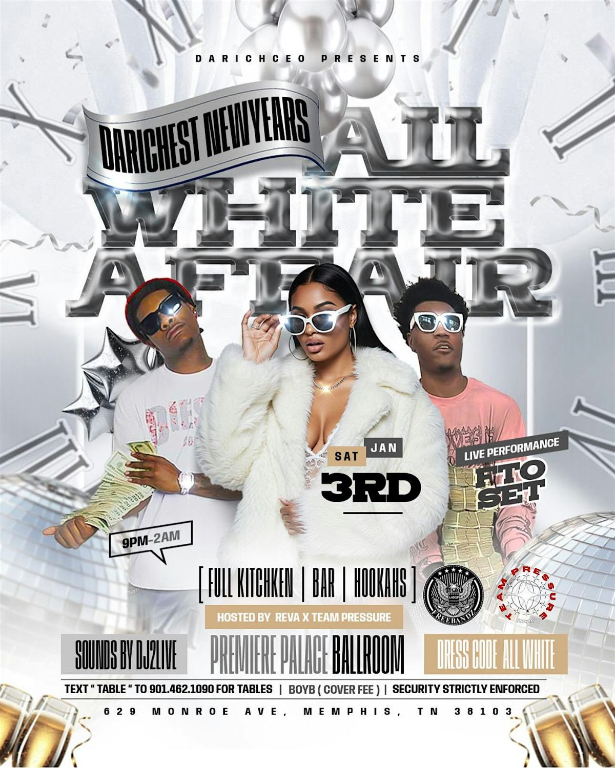 DARICHEST ALL WHITE  AFFAIR, 3 January | Event in Memphis | AllEvents