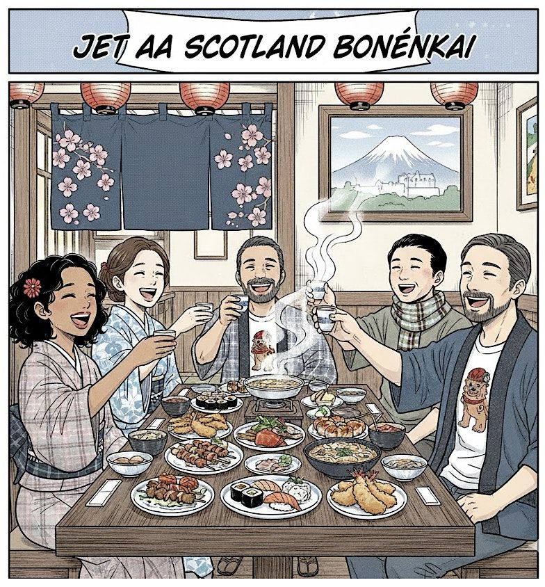 THE JET AA SCOTLAND BŌNENKAI  2025  (End of Year Party), 14 December | Event in Edinburgh | AllEvents
