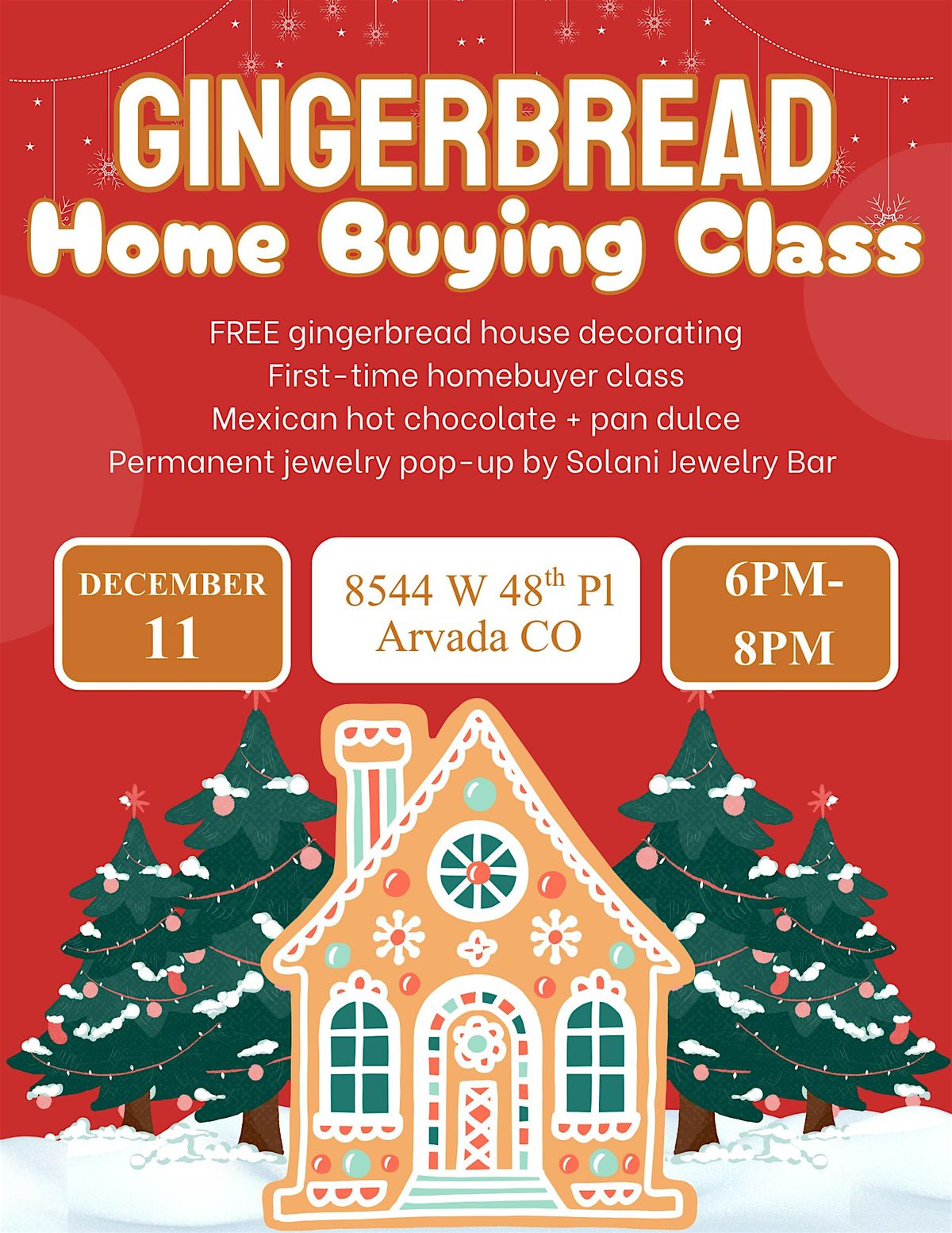 Gingerbread Home Buying Class - Holiday Workshop, 11 December | Event in Arvada | AllEvents
