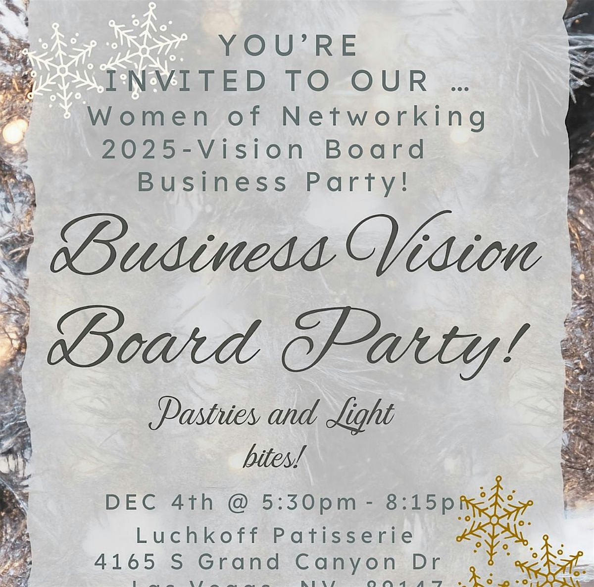 Women of Networking 2025 -Business Vision Board Party, 4 December | Event in Las Vegas | AllEvents