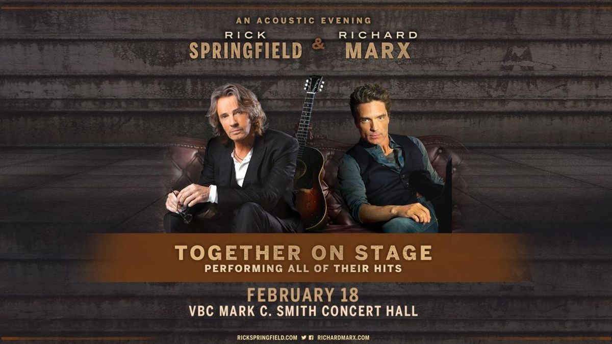 Rick Springfield & Richard Marx, 10 October | Event in Newton | AllEvents