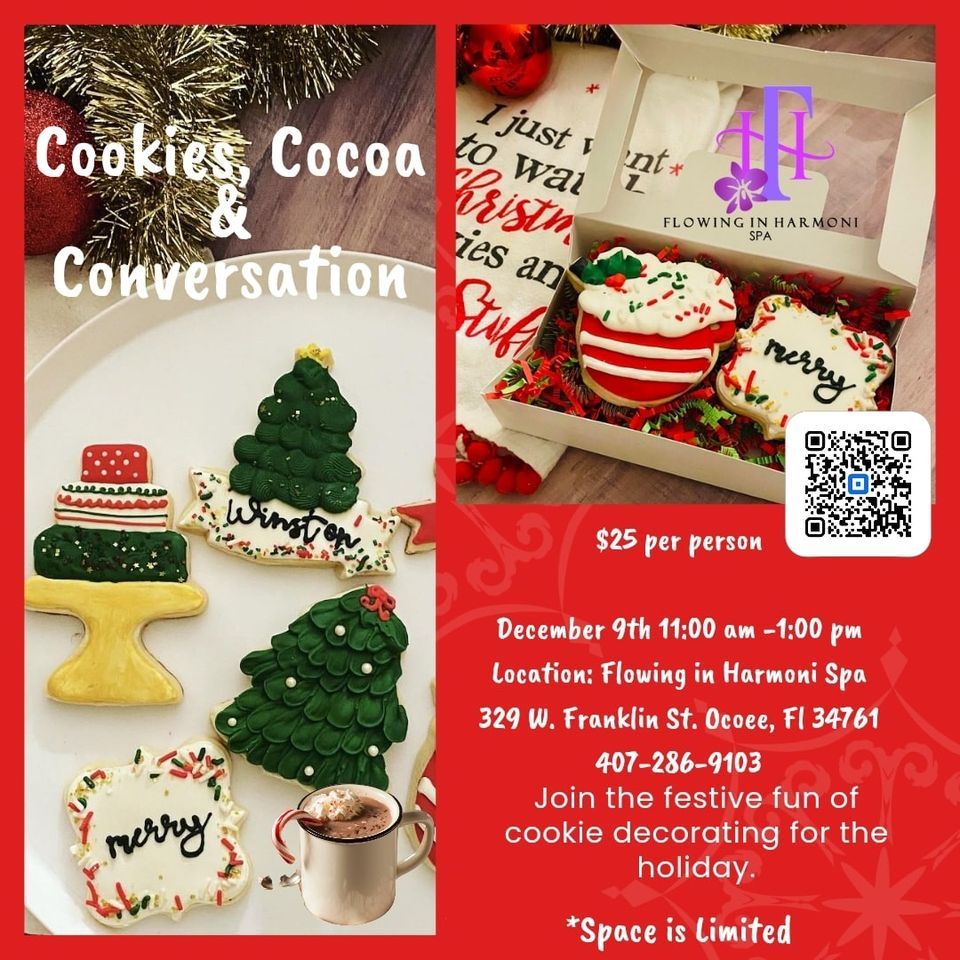 Christmas Cookie decorating class "Cookies, Cocoa and Conversion
