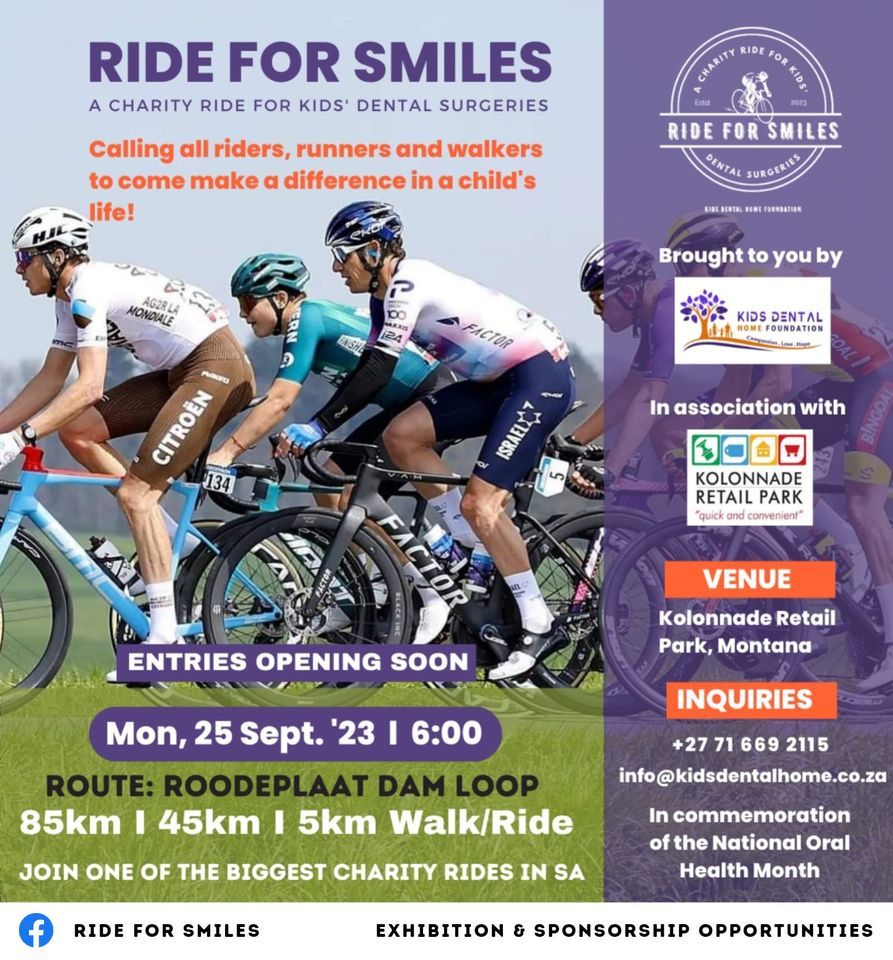 Ride for Smiles , Kolonnade RETAIL PARK, Pretoria, 25 September 2023