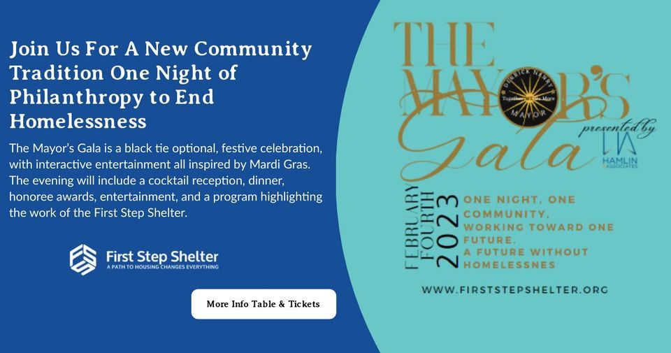 The Mayors Gala One Night, One Community, Working Toward One Future. A