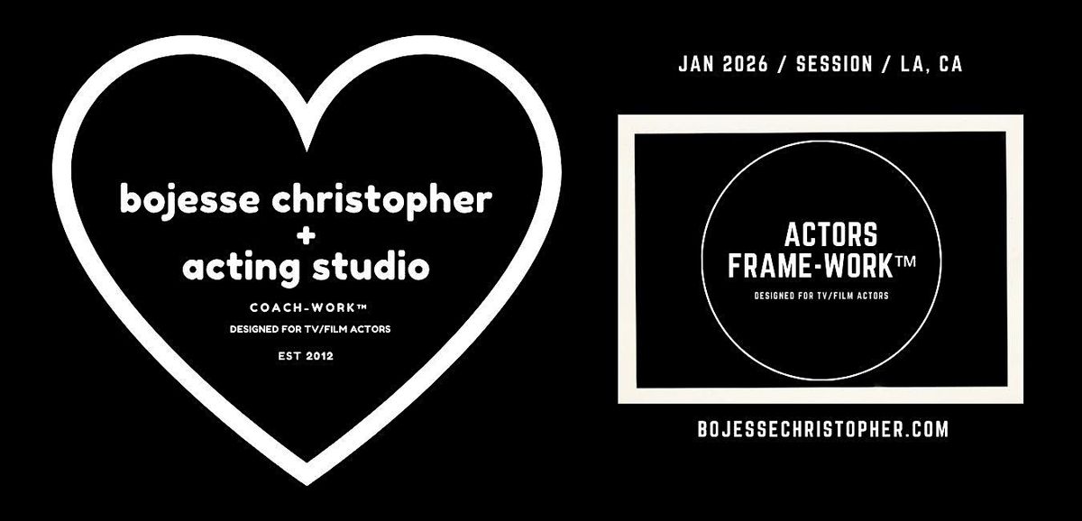 Actors Framework · Craft+Career TV/Film · On Camera · Group Workshop/JAN, 5 January | Event in Los Angeles