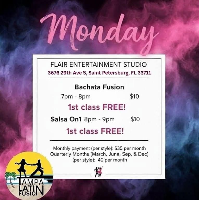 SALSA BACHATA CLASS ON MONDAYS! | Event in St. Petersburg | AllEvents