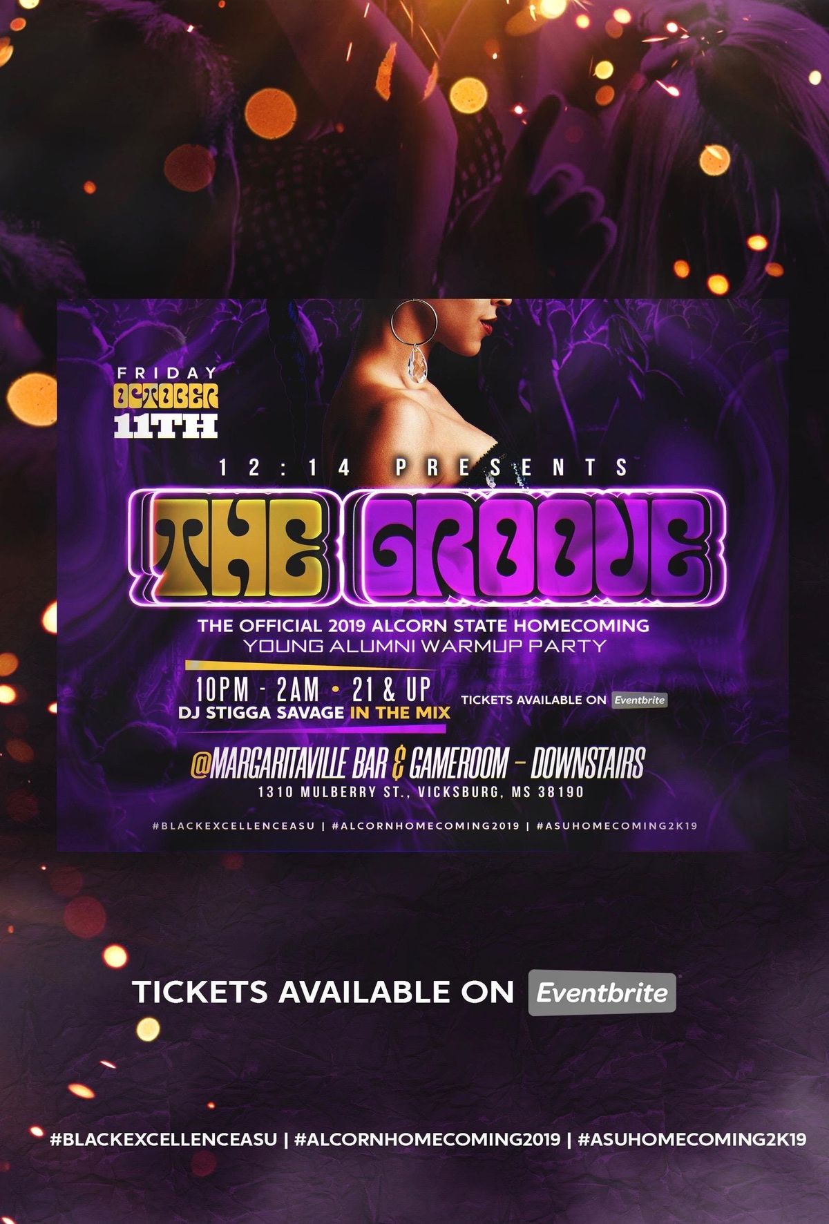 The Groove Alcorn St Homecoming Young Alumni Warmup Party At
