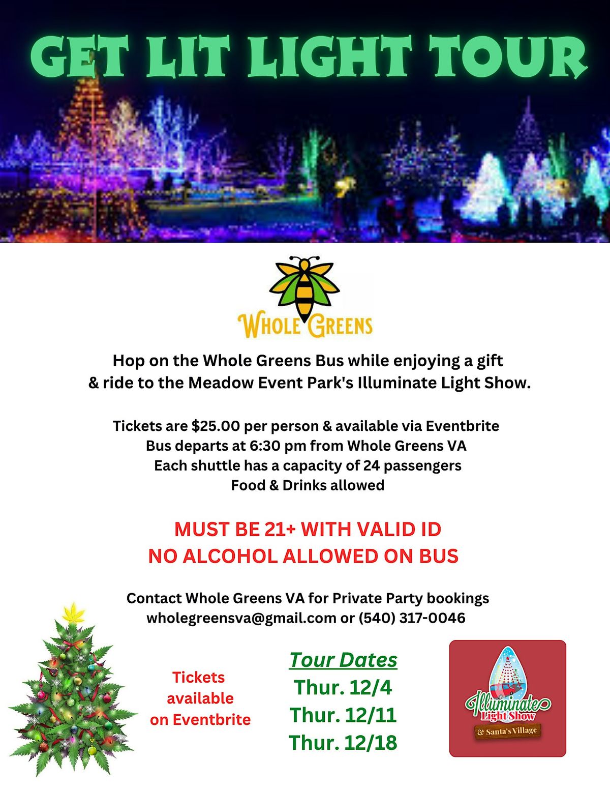 4th Annual GET LIT LIGHT TOUR, 11 December | Event in Spotsylvania Courthouse | AllEvents
