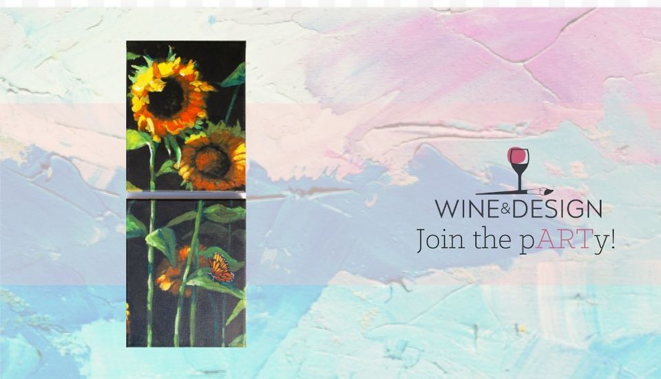 Two Canvas Sunflowers, Wine & Design (Greenville, SC), 13 March 2024 AllEvents.in