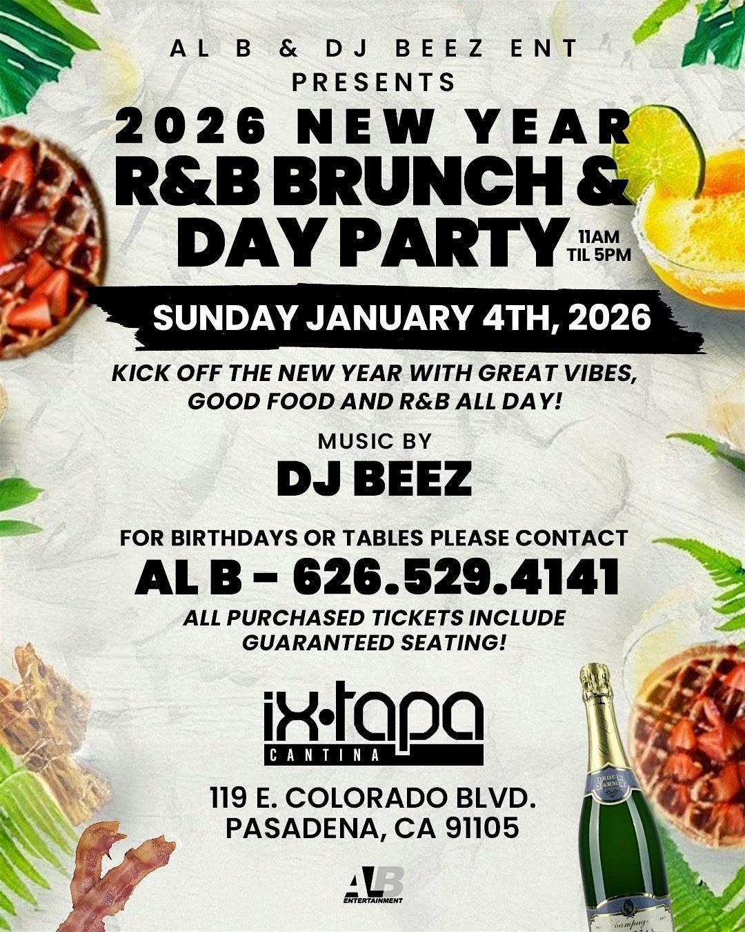 2026 New Year R&B Brunch Day Party, 4 January | Event in Pasadena | AllEvents