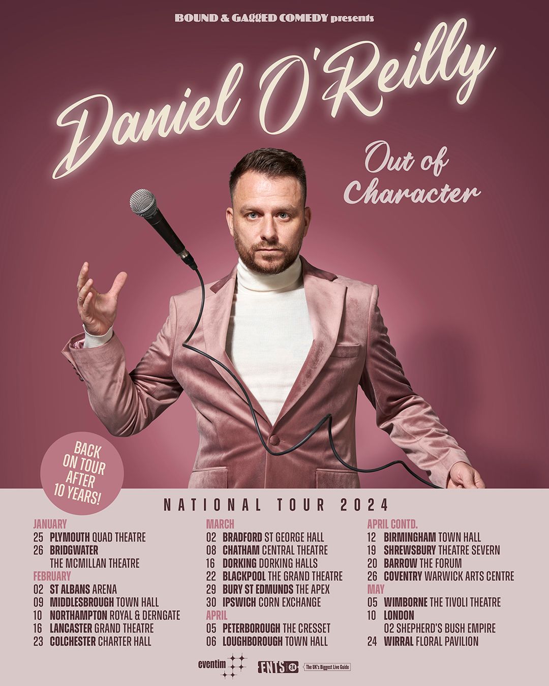 Daniel O'Reilly at O2 Shepherds Bush Empire, 17 April | Event in London | AllEvents