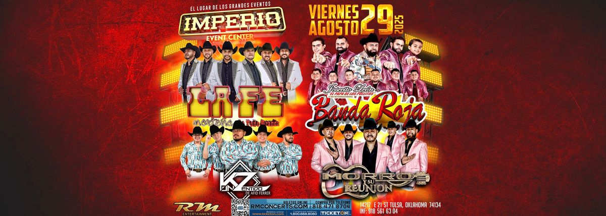 LA FE NORTEÑA & BANDA ROJA DE JOSECITO LEON, 29 August | Event in Tulsa | AllEvents