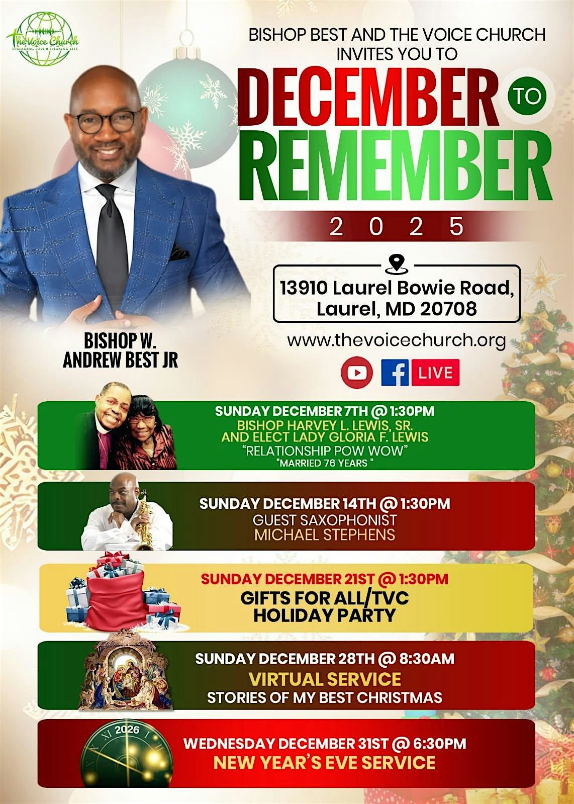 December to Remember 2025!, 14 December | Event in Laurel | AllEvents