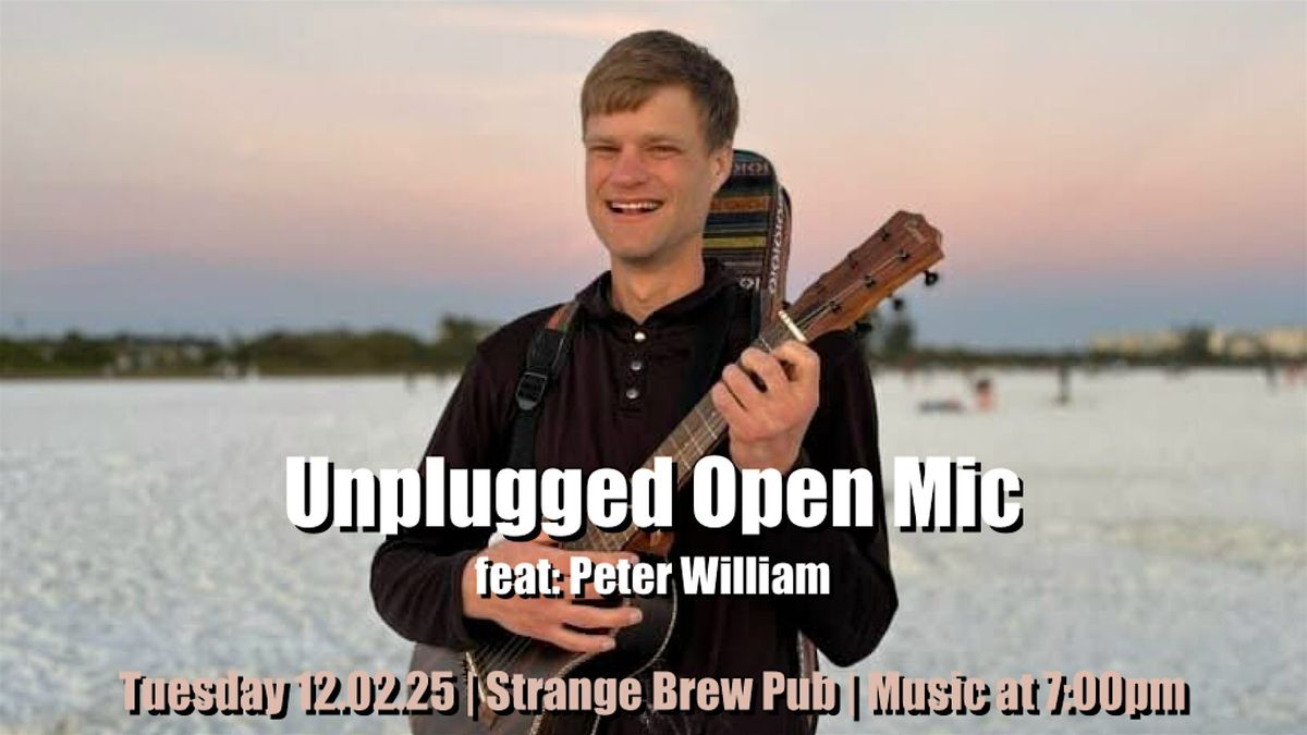Unplugged Open Mic feat: Peter William, 2 December | Event in Norwich | AllEvents