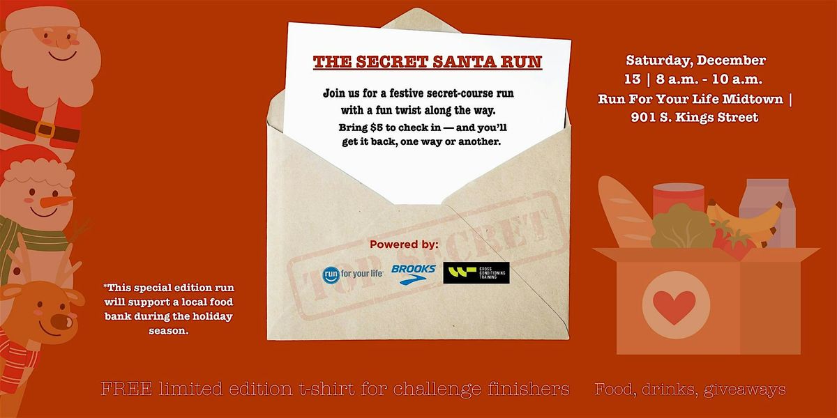 The Secret Santa Run, 13 December | Event in Charlotte | AllEvents