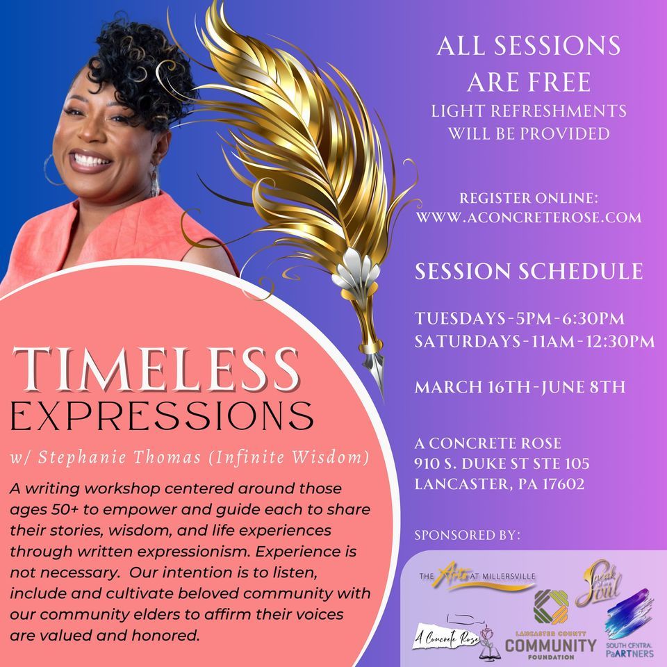 Timeless Expressions Writing Workshop (Ages 50+), A Concrete Rose ...