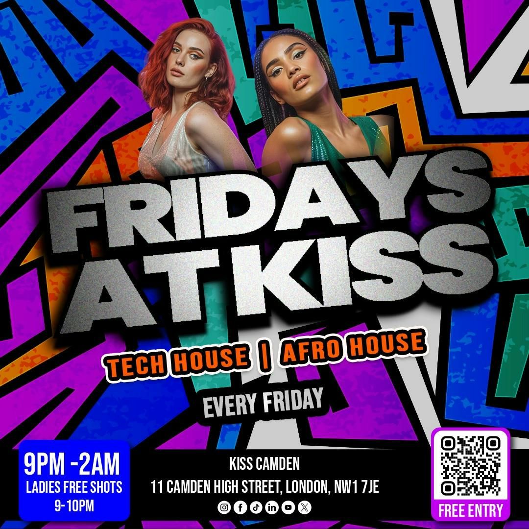 Weekly Tech House &amp; Afro House Vibes | EVERY FRIDAY at KISS, 1 August | Event in London | AllEvents