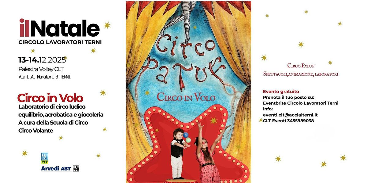 CIRCO IN VOLO  LABORATORIO DI CIRCO LUDICO, 13 December | Event in Terni | AllEvents