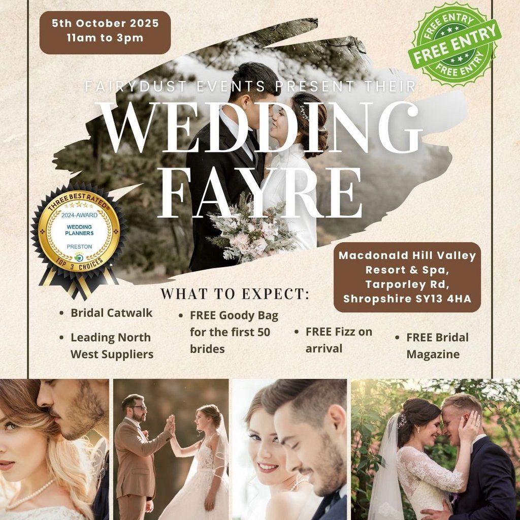 Wedding Fayre - Macdonald Hill Valley Golf Resort and Spa, 5 October | Event in Nantwich | AllEvents