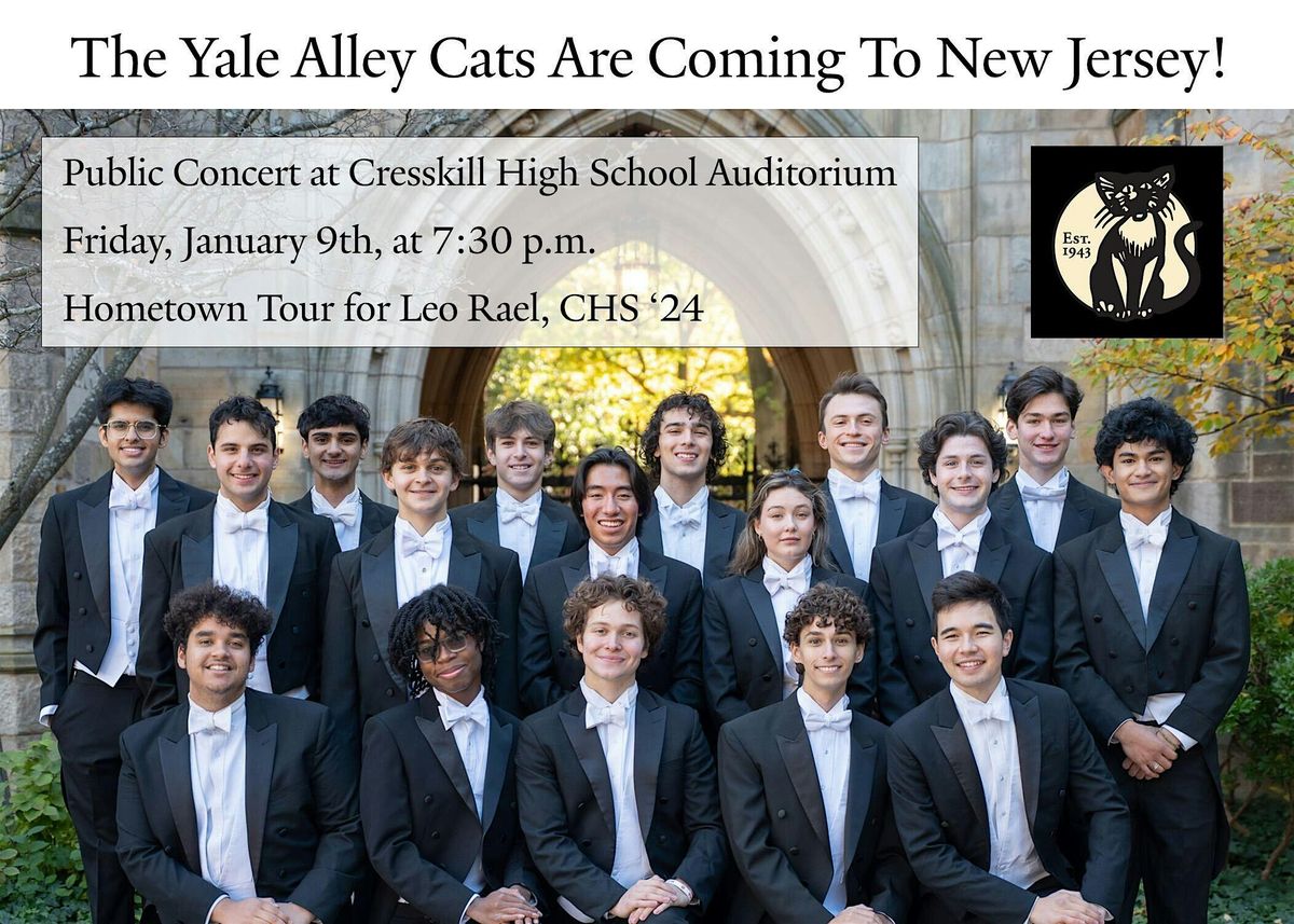 The Yale Alley Cats in Cresskill, NJ!, 9 January | Event in Cresskill | AllEvents