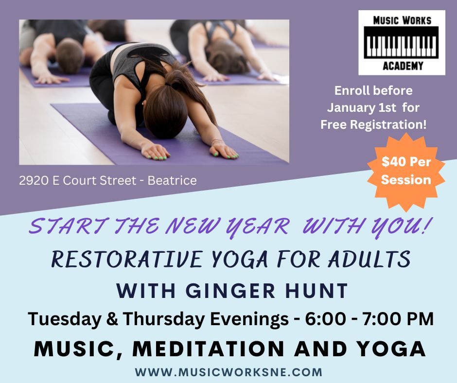 Restorative Yoga for Adults, 2920 E Court St, Beatrice, NE 683103413