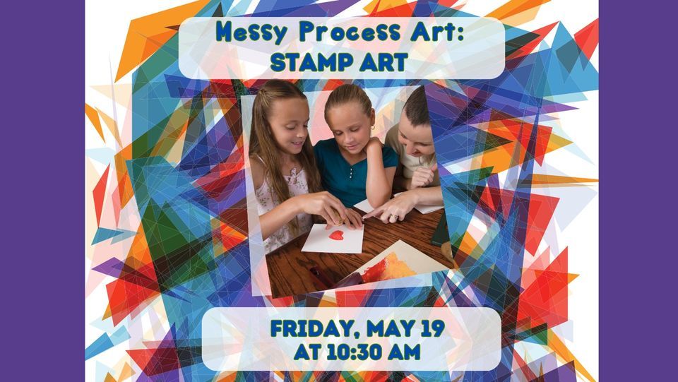Messy Process Art: Stamp Art, Ashe County Public Library, Jefferson, 19 ...