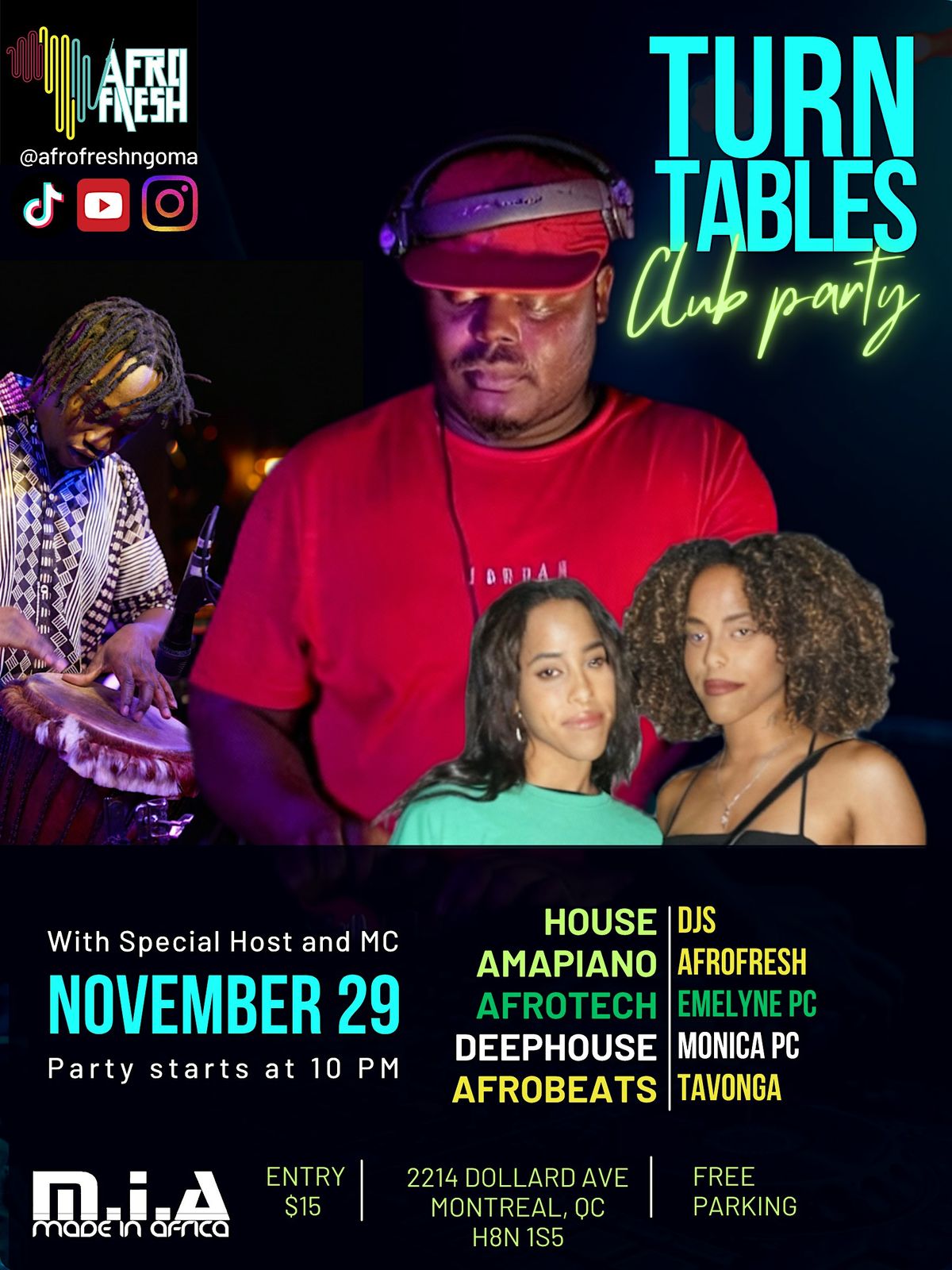 Turn Tables Club Party — The Ultimate DJ Experience, 29 November | Event in Montréal | AllEvents