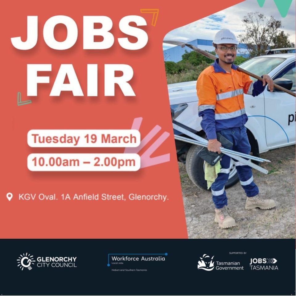 Glenorchy Jobs Fair 2024, KGV Oval, Glenorchy, 19 March 2024 AllEvents.in